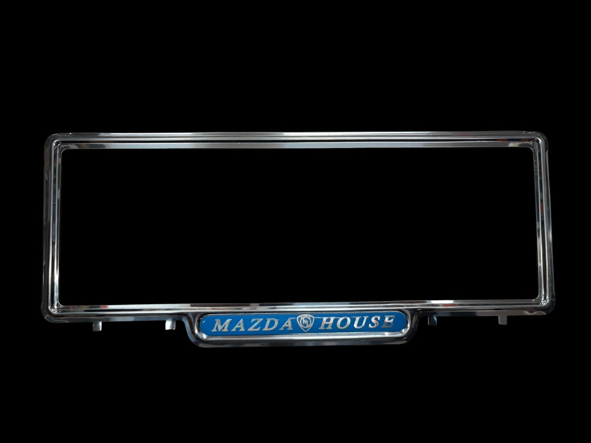 Genuine Retro MAZDA HOUSE Classic License Plate Covers - Pair