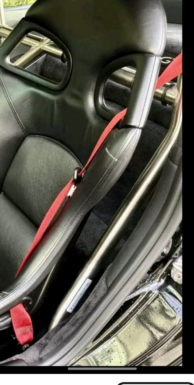 Porsche Reproduction Red Seat Belt Kit 996 997 Turbo Carrera 4S GT2 GT3 RS with Recaro Pads