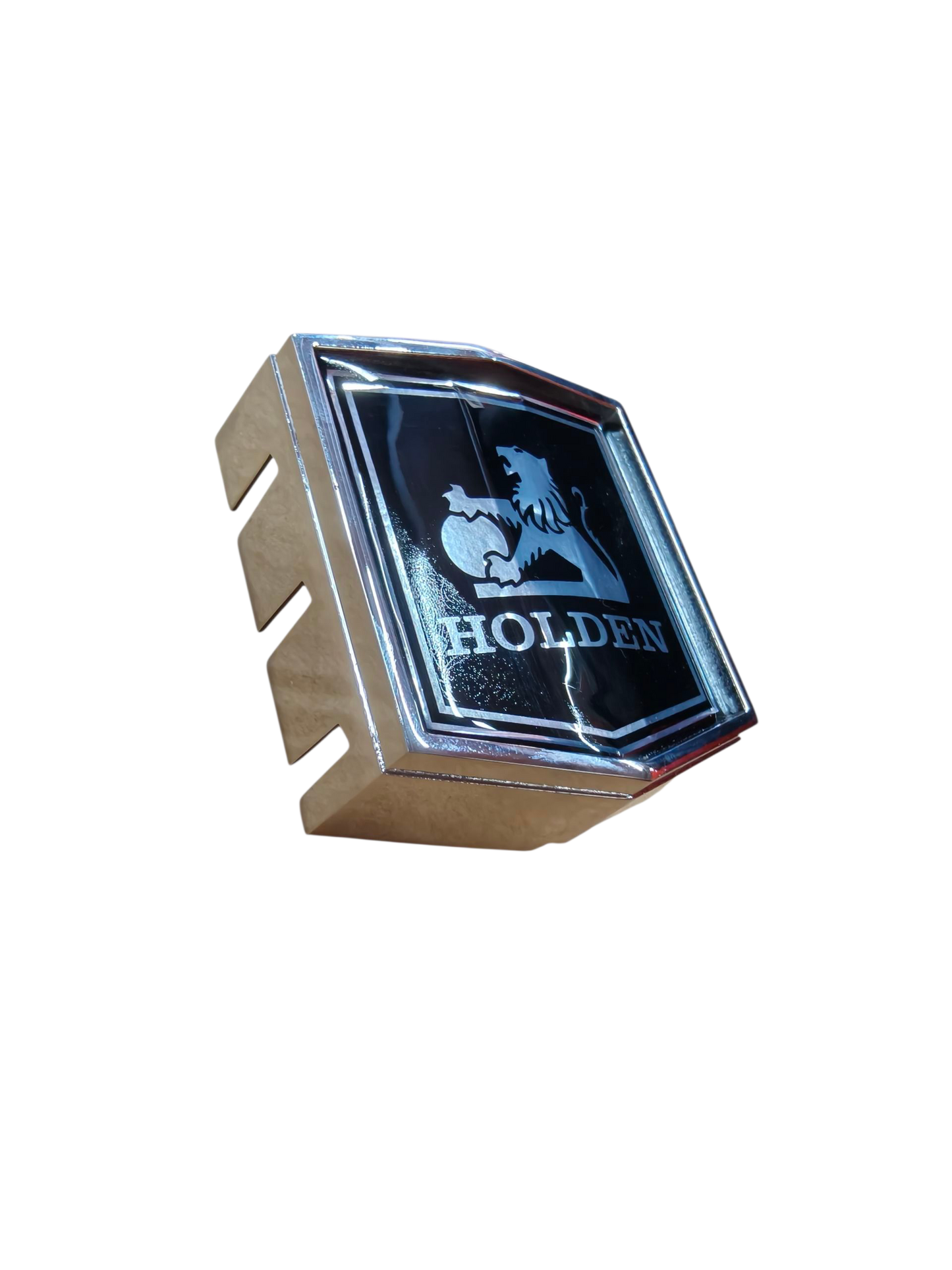 HOLDEN HJ - Hx Kingswood Belmont Grille Emblem Cast Housing and insert Badge NEW