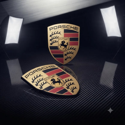 NEW Porsche Crest Sticker Logo Emblem Badge Bonnet domed decal 911 996 997 Coupe GT3 RS TURBO