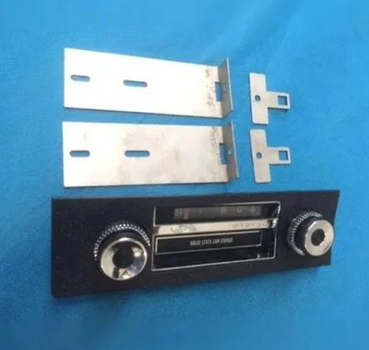 FORD XW XY GT GS FALCON 8 TRACK DUMMY FACE + BRACKETS - BLACK