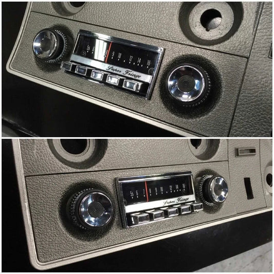 XW XY GT GS FALCON FAIRMONT SUPERFRINGE DUMMY RADIO FACE - ARGENT HO 351