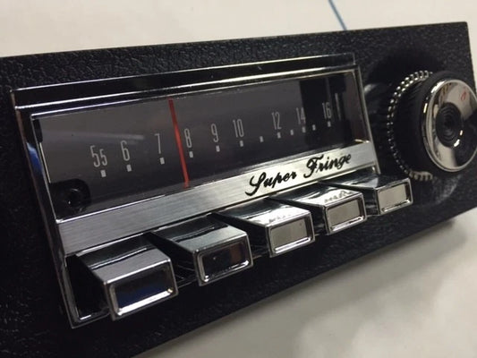 XW XY GT GS FALCON FAIRMONT SUPERFRINGE DUMMY RADIO FACE - BLACK HO 351